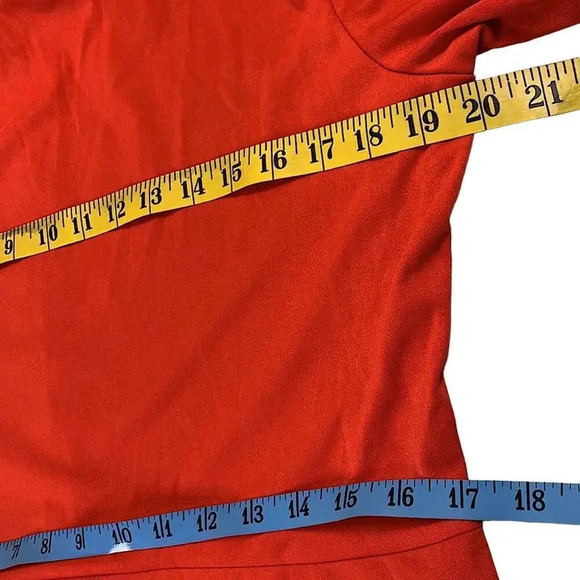 Vintage Overlay Jumpsuit Asymmetrical Off Shoulder Party Maxi Dress Size XL Red - Picture 8 of 15